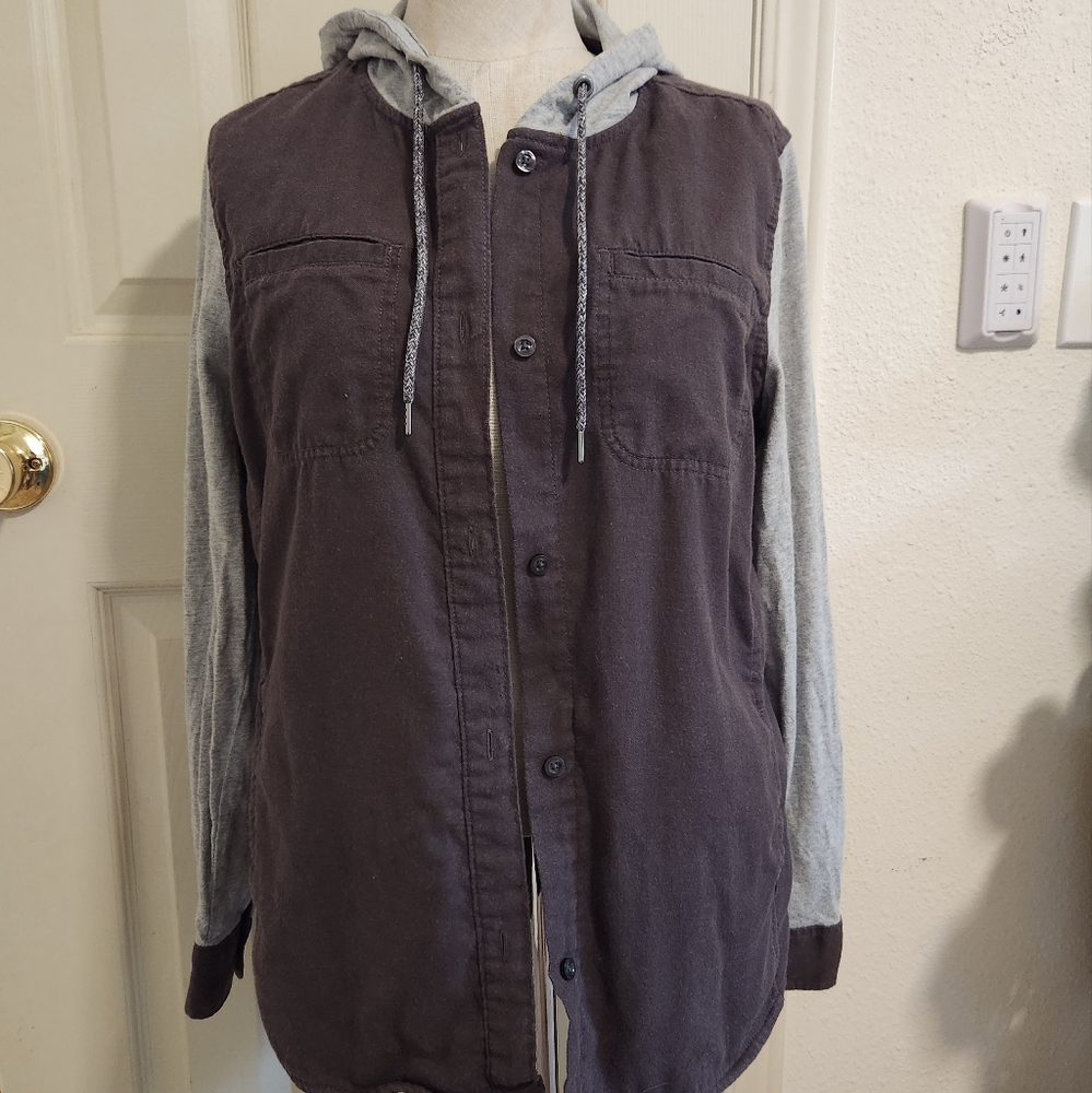 TNF The North Face Campground Shacket Pockets Gray Small